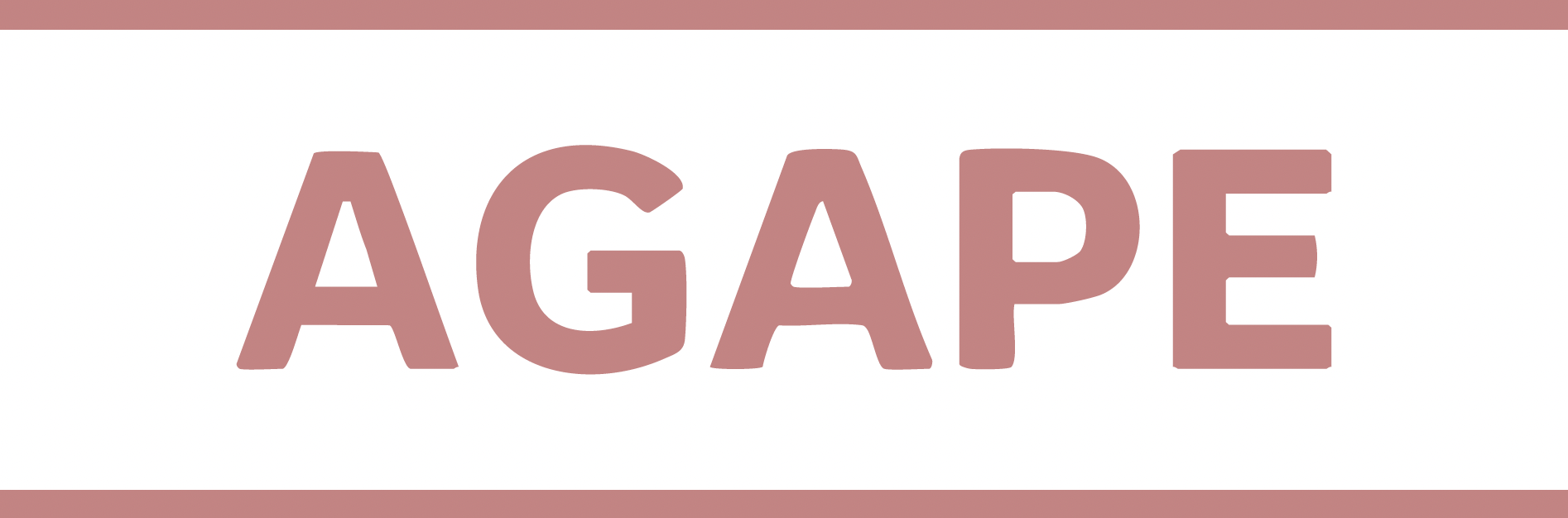 Logo rectangle Agape rose