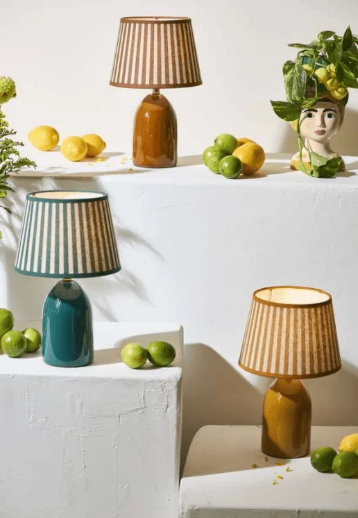 lampe-abat-jour-a-rayure