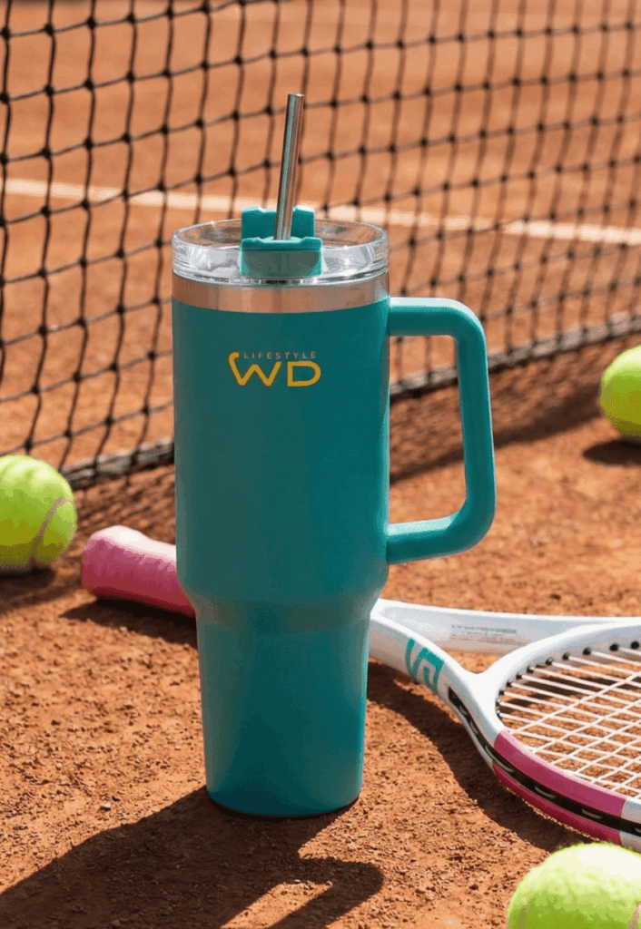 Travel cup isotherme bleu flashy
