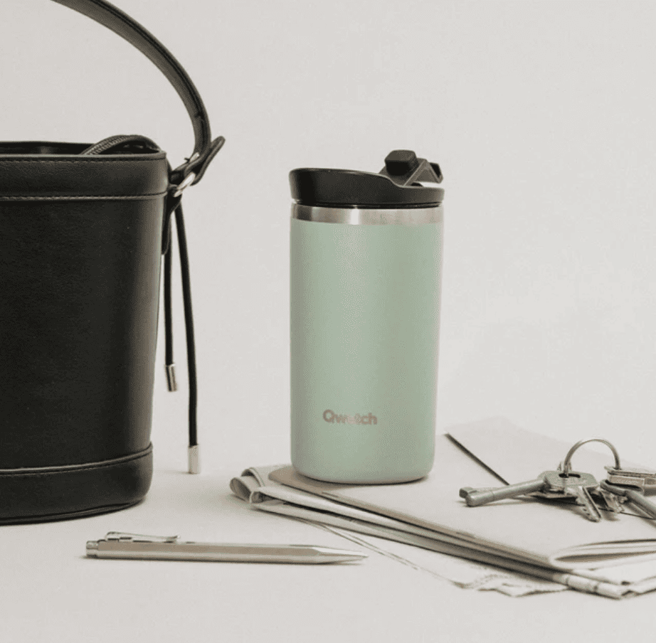 Travel mug isotherme couleur menthe à l'eau