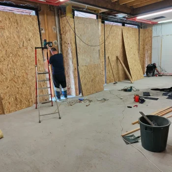 Travaux dans le magasin Agape pontivy
