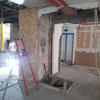 Travaux dans le magasin Agape pontivy