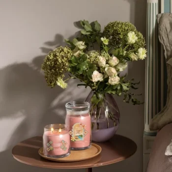 Grande bougies Yankee Candle rose
