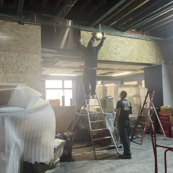 Travaux dans le magasin Agape pontivy