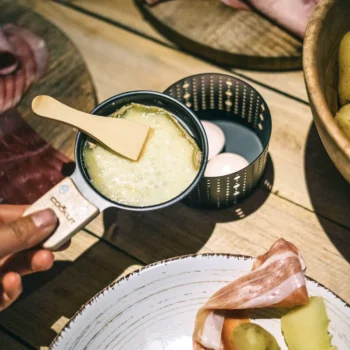 Coffret de deux set a raclette a la bougie cookut