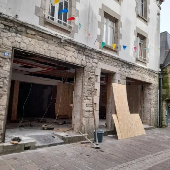 Travaux dans le magasin Agape pontivy